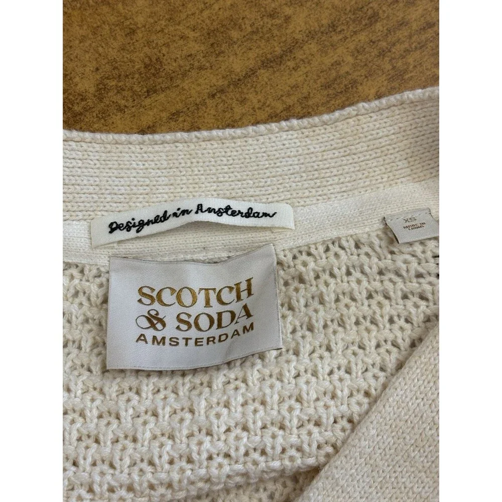 Anthropologie Scotch & Soda Fruit Cardigan Sweater Womens Size XS Button Front‎